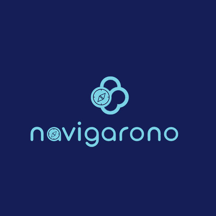 Logo Navigarono complet, Navigarono, application mobile de voyage par Florent Andarelli