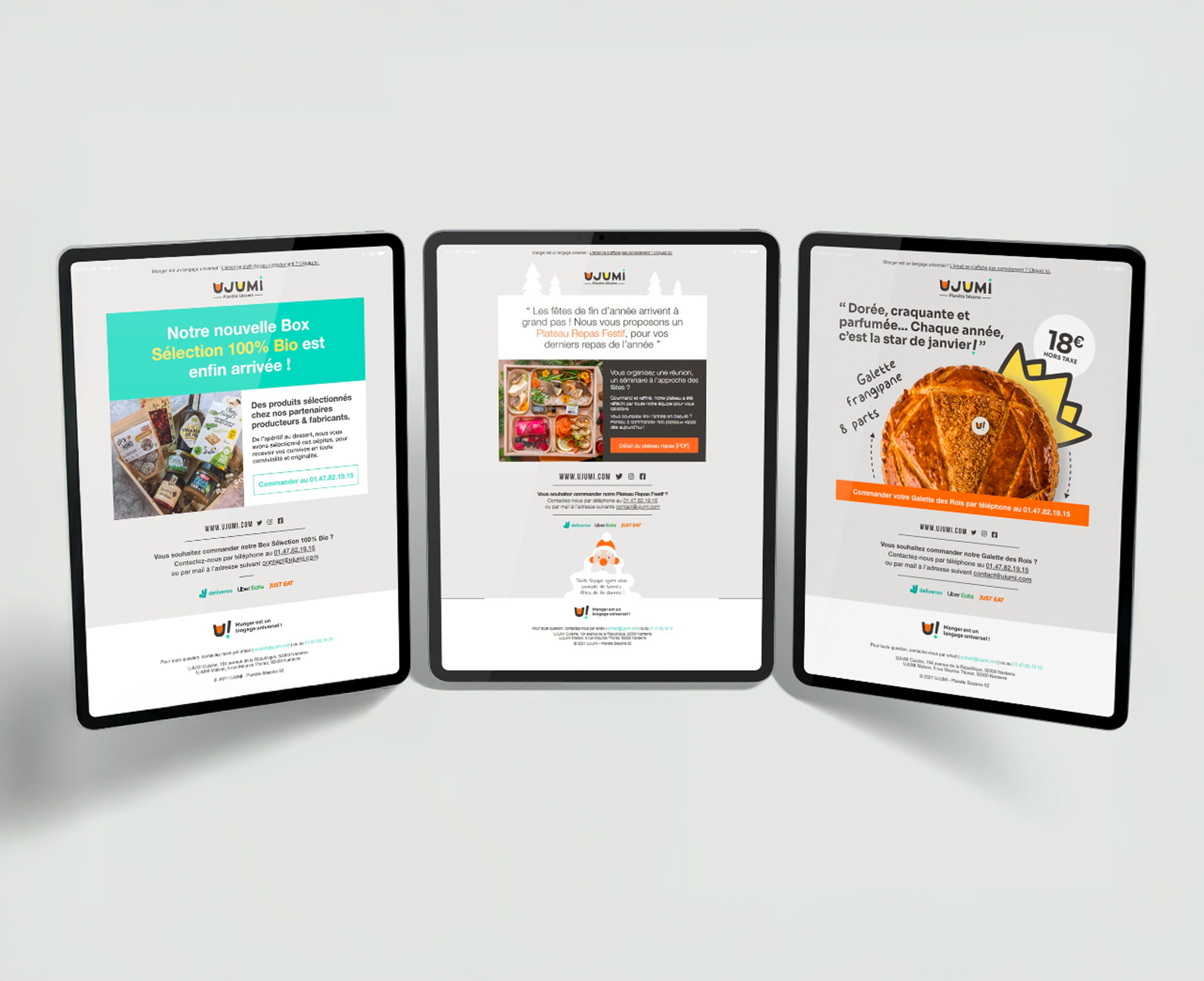Emailing UJUMI, UJUMI, refonte d'identité visuelle par Florent Andarelli